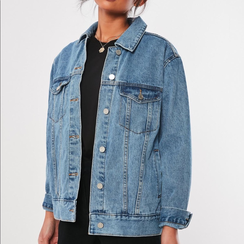 Blue Oversized Jean Jacket